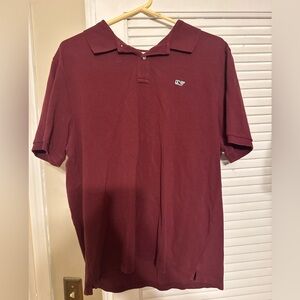 Vineyard Vines Maroon Polo Shirt